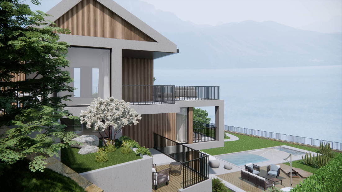 The View – Projet sur plan de villa moderne de à Grandvaux