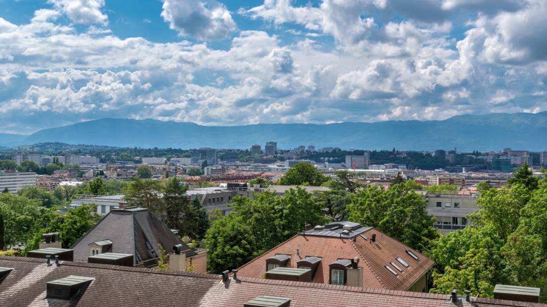 Superbe appartement entièrement rénové avec panorama sur Genève et les montagnes