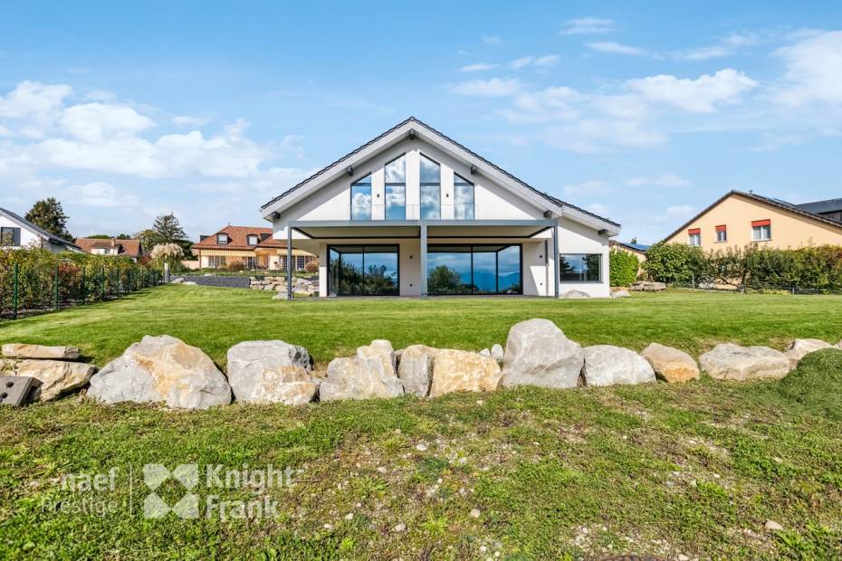 Villa individuelle neuve avec vue sur le lac et les Alpes