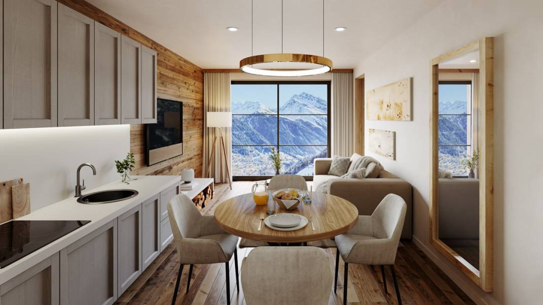 Weisshorn Lodge 10 luxury apartements in the heart of Grimentz